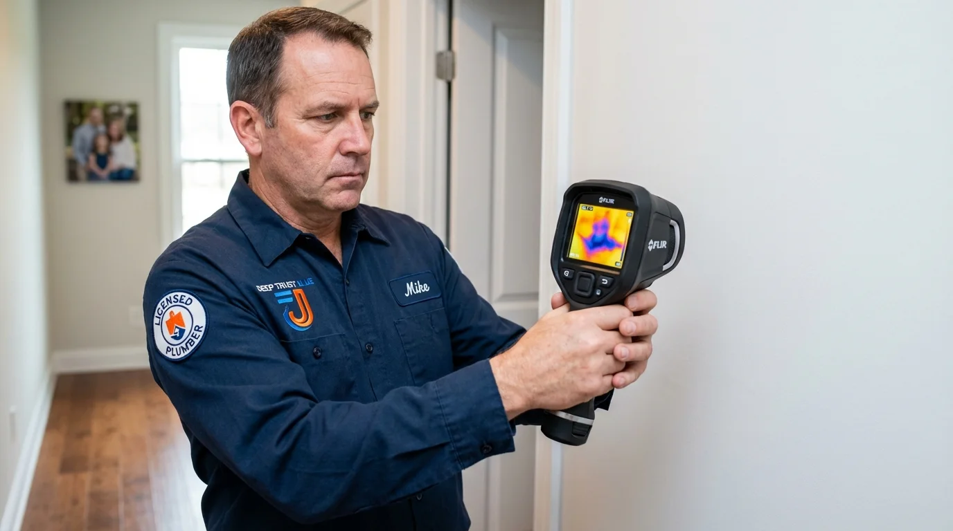 Thermal imaging leak detection by Johns Plumbing LLC in Cowarts